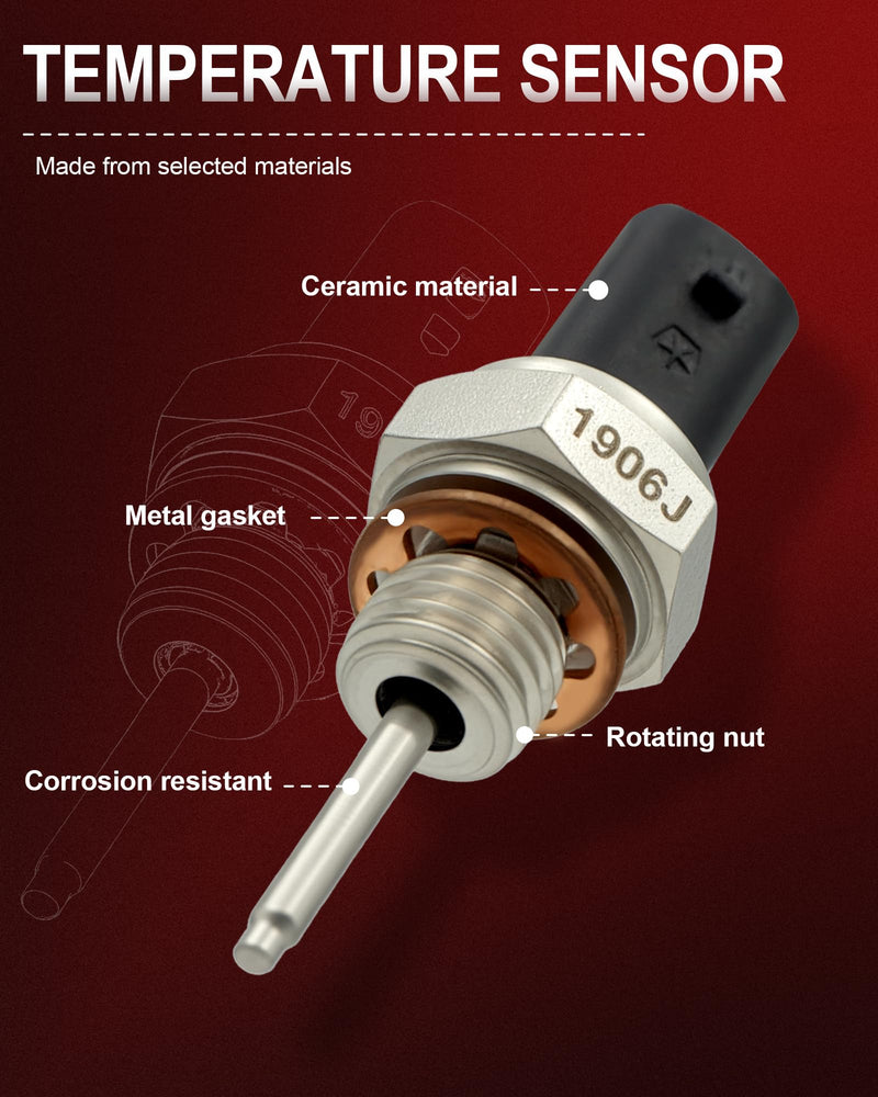 [Australia - AusPower] - 68142905AB Air Temperature Sensor Compatible with 2017-2024 Chrysler Pacifica,2014-2024 Jeep Grand Cherokee Ram 1500 2500 3500,2018-2024 Jeep Wrangler 