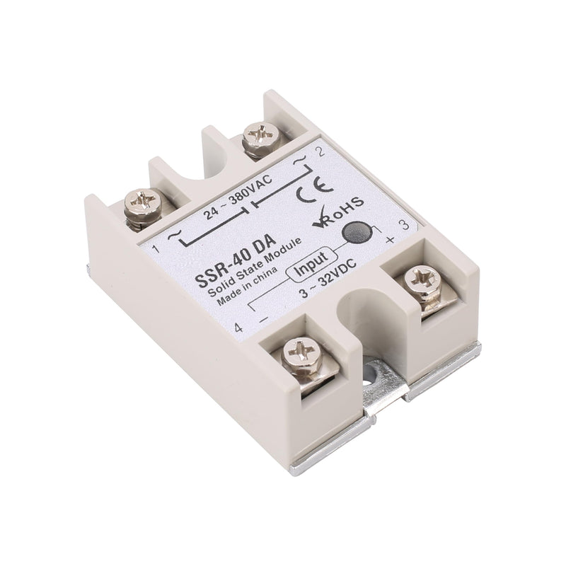 [Australia - AusPower] - PID Temperature Controller Meter Indicator, Jaybva Digital Universal Thermostat C and Fahrenhe F Display SSR and Alarm Output 40A Solid State Relay and Thermocouple Probe Heat Sink Included PID+40A SSR+Heat Sink+K Sensor 