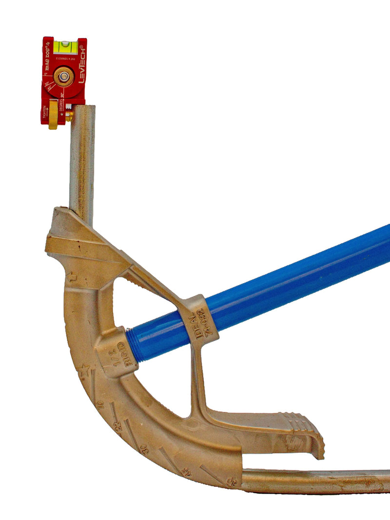 LEVTECH®, The PRO’s CHOICE®, MAG DOG® 4 Patented Conduit Bending Level with KWIK KLIK® 4 Angle Marks (0°,30°,45°,90°) | Replaceable Vial | 4 Rare Earth Magnets | ONLY 2.5” x 1.25” x .75” @ 3.5 oz