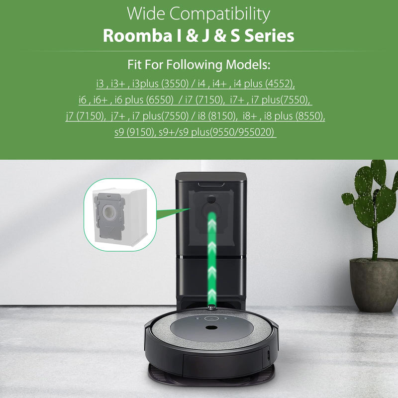 [Australia - AusPower] - 18 Pack Vacuum Bags for iRobot Roomba i7 i7+ i8 i8+ i3 i3+ i4 i4+ j7 j7+ j9+ s9 105 405 505 705 Combo, i, s, j, 100, 400, 500, Max 705 Combo Vac Series, All Clean Base Automatic Dirt Disposal Bags 18 Pack 