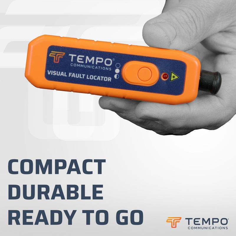 [Australia - AusPower] - TEMPO Communications 100XL VFL Fiber Optic, 1 mW Class 2 Visual Fault Locator Fiber Optic, 4km Distance, 2Hz Modulation Mode 100XL-C/A 