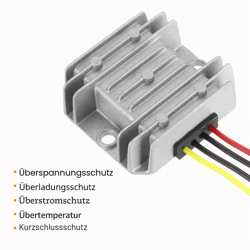 QUARKZMAN DC 12V/24V to DC 6V Voltage Converter 6A 36W Step-Down Converter | Voltage Reducer IP67 Waterproof Transformer Power Supply Module Power Adapter for Car Truck Solar System