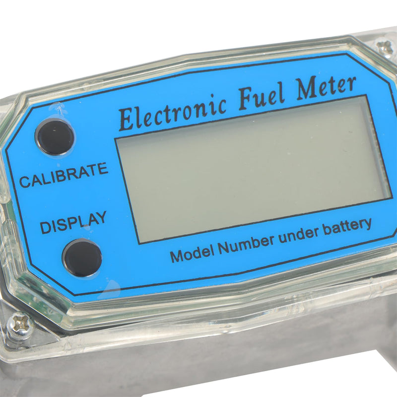 [Australia - AusPower] - findmall 2 Inch Electronic Turbine Flowmeter, 15.8-132 Gpm Blue Fit for Diesel, Gasoline, Kerosene, Methanol, Water 