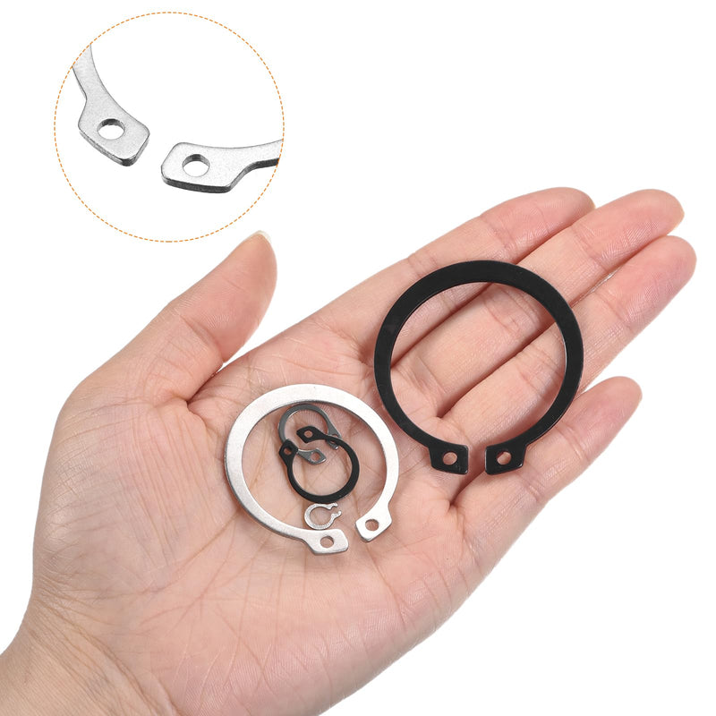 [Australia - AusPower] - uxcell 20 Pcs External Retaining Rings, 31.5mm 304 Stainless Steel External Circlip Snap Rings Round Wire Snap Rings for Valves Electrical Appliances, Silver 