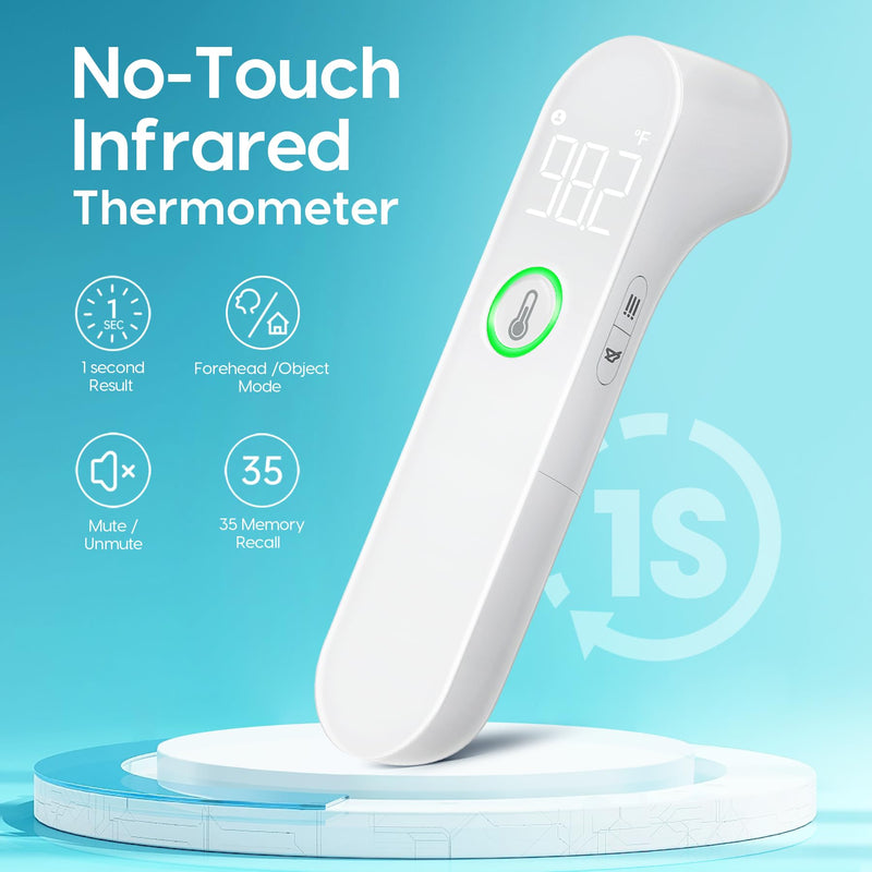 [Australia - AusPower] - No-Touch Thermometer for Adults and Kids & Ear Thermometer for Kids 