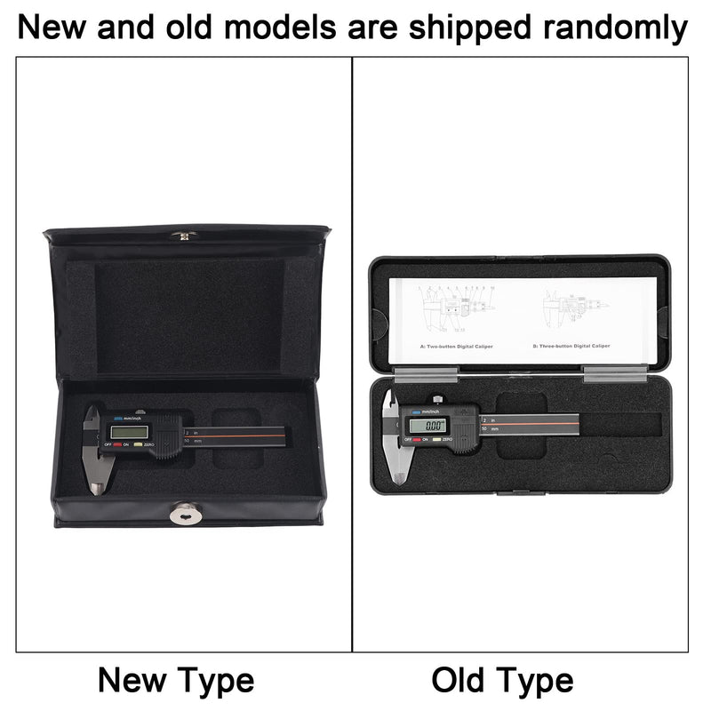 [Australia - AusPower] - Electronic Digital Vernier Caliper, 50mm / 2in High Precision Portable Caliper Measuring Tool (Delivered Without Battery) 