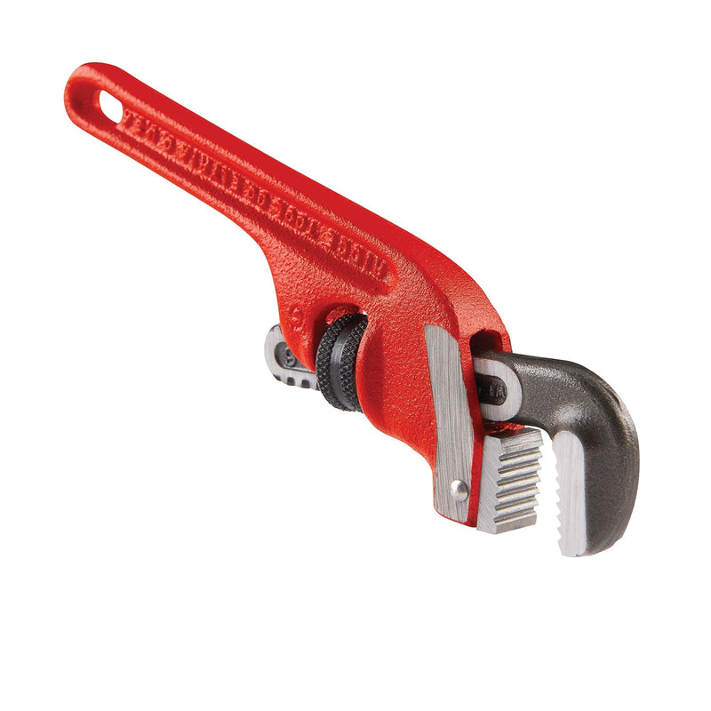 RIDGID 31050 E-6 End Pipe Wrench, 6-inch Plumbing Wrench,Red,Small