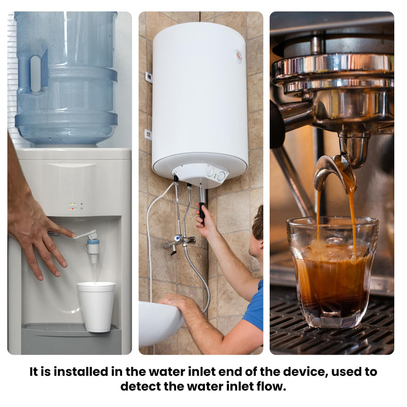 [Australia - AusPower] - Watflow G3/8" Quick Connection Water Flow Sensor, Water Flow Sensor, Food-Grade Flowmeter, Pulse & Temperature Output, for Water Purifiers, Coffee Machines,0.5-6L/min 