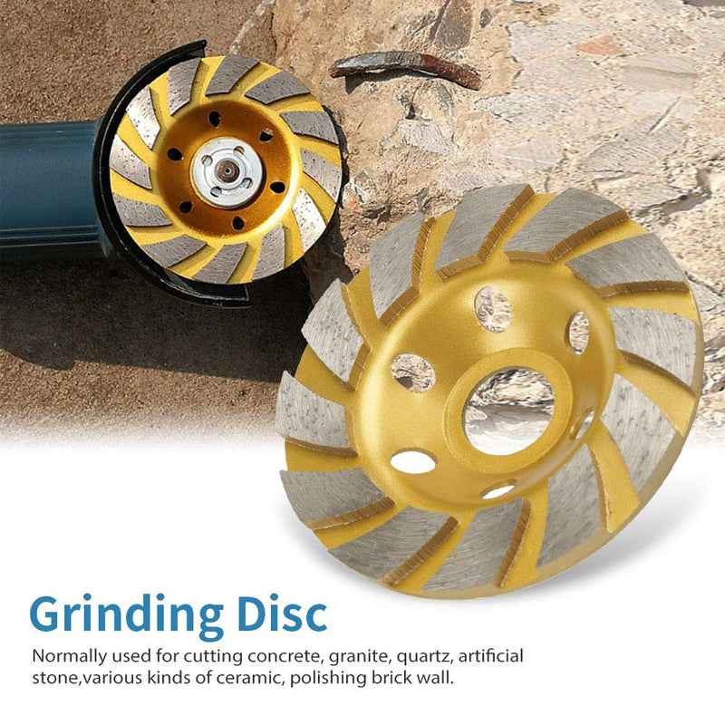 [Australia - AusPower] - 100 Grinding Wheel 6 Holes 100mm*4.5mm Diamond Segment Disc for Grinding Concrete Marble 