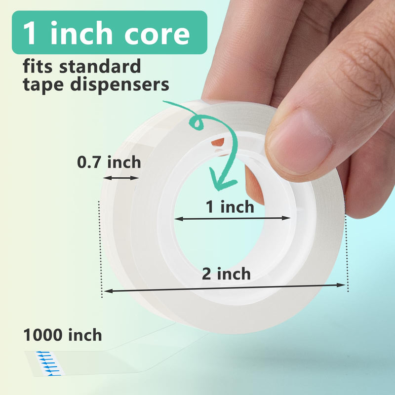 [Australia - AusPower] - OWLKELA 4 Rolls Transparent Tape Refills, Clear Tape, All-Purpose Transparent Glossy Tape for Office, Home, School 4 Pcs 