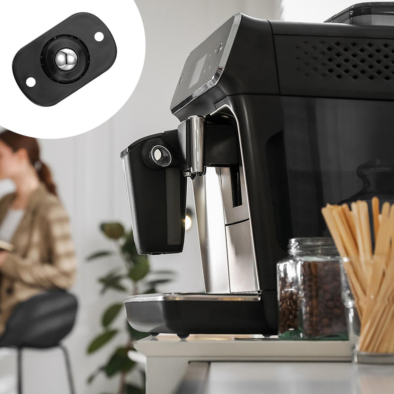 [Australia - AusPower] - Quacc 8 Pack Self Adhesive Caster Wheels Appliance 360° Swivel Glide Smoothly Mini Rollers Coffee Machines Air Fryer Caster Slider for Small Kitchen Appliances, Trash Can, Furniture (Black) 