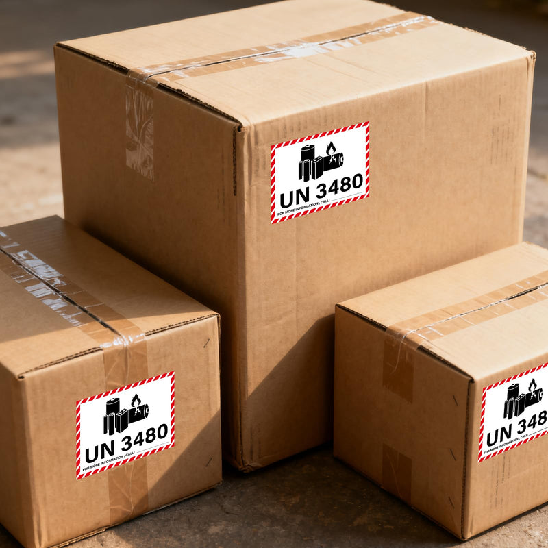 4.25×3.25 Inches UN3480 Caution Lithium Battery Labels 600 PCS Lithium Ion Battery Transport Safety Stickers