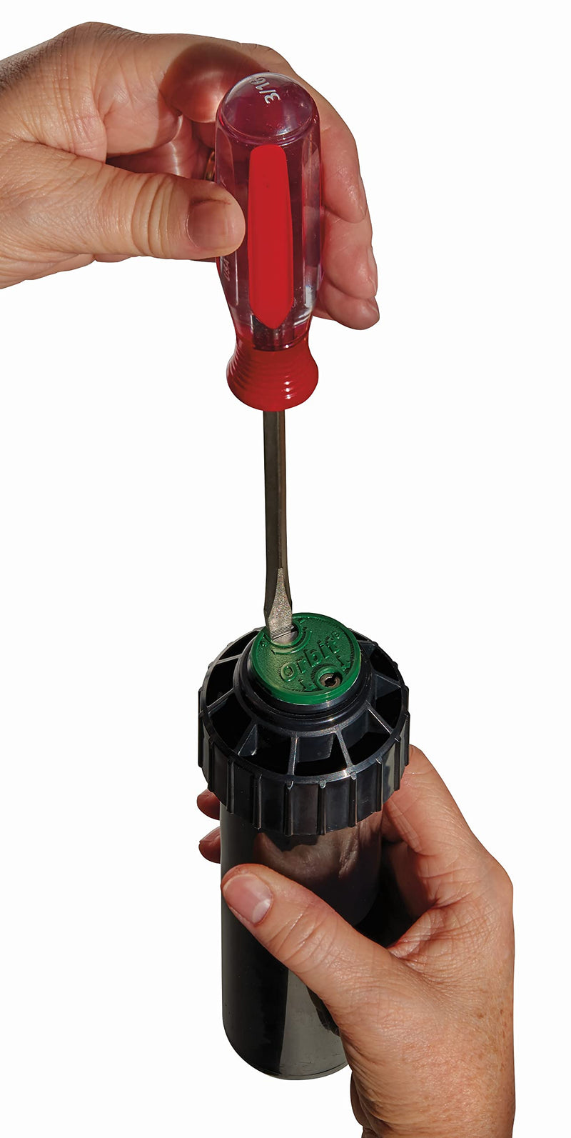 [Australia - AusPower] - Orbit 55469 – Sprinkler Saturn III Medium Scope, pre-Installed with Nozzle, 5.50 x 11 x 17 cm, Black/Green 