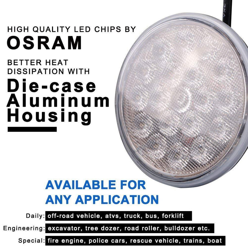 [Australia - AusPower] - LED PAR36 Aviation Grade Aircraft Taxi Light White 2,100 Lumens Wide Beam (Screw Terminal) 