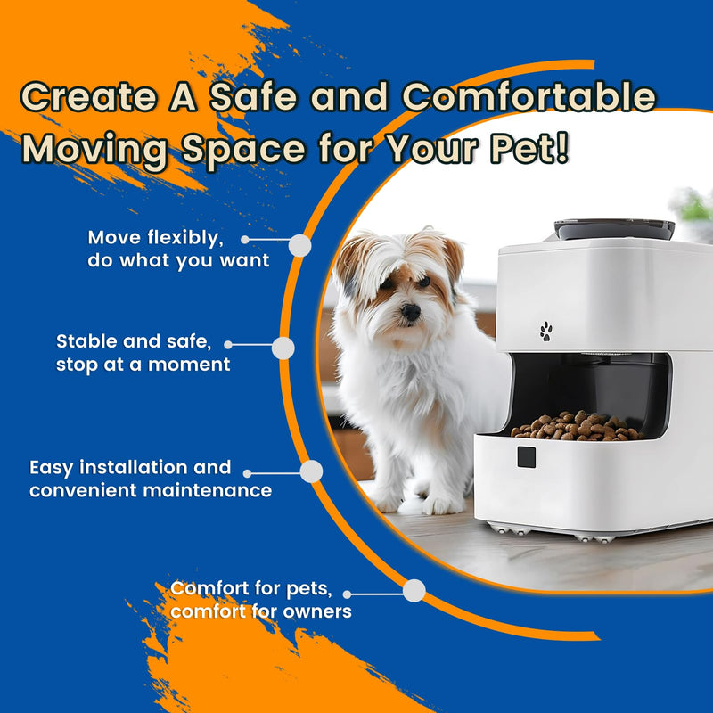 [Australia - AusPower] - Self Adhesive Caster Wheels - 360° Swivel Universal Wheel, Mini Roller Ball Transfer Bearing for Small Kitchen Appliances, Storage Box, Trash Can (with 3 Ball Bearings, White, 8 PCS) White - 8 PCS With 3 ball bearings 