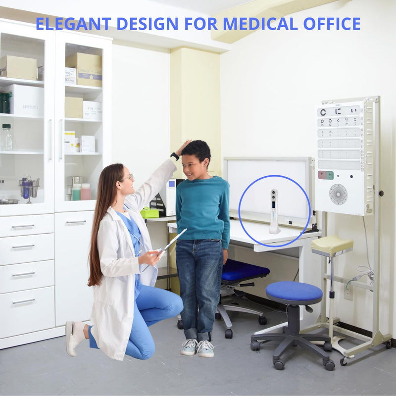 [Australia - AusPower] - Stadiometer, Portable Ultrasonic Stadiometer, Height Measurement Tool for Adults and Kids, Medical Office Handheld Height Measuring Device for Healthcare Professionals 