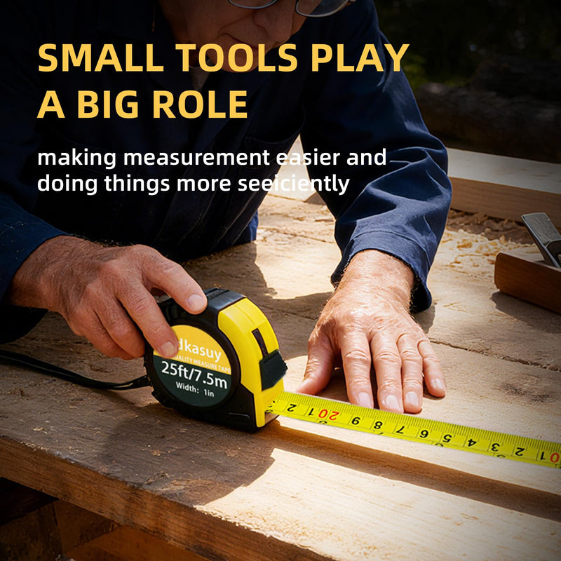 Tape Measure 25-Ft 12 Pack Set, Metric & Imperial Dual Markings