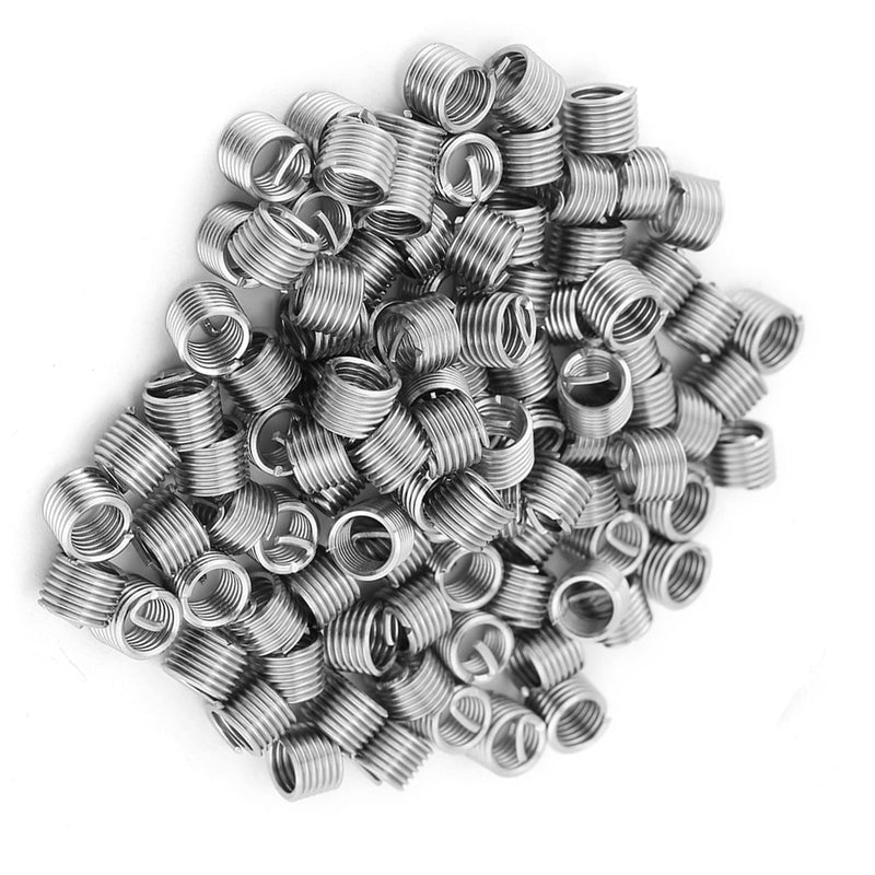 [Australia - AusPower] - M6 Helicoil Kit 6Mm Helicoil 304 Stainless Steel 100 Pcs 304 Stainless Steel Screw Wire Sleeve Thread Repair Insert Assortment Kit M6X1.0X1.5D 