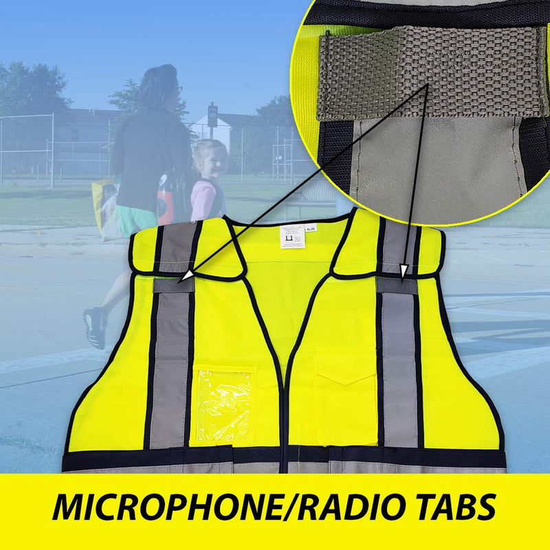 VIEWBRITE Reflective (Class 2) Crossing Guard Vest Lime Green - School Crossing Guard Vest with 5 Point Breakaway High Visibility Yellow/Green Neon X-Large-XX-Large Yellow,lime