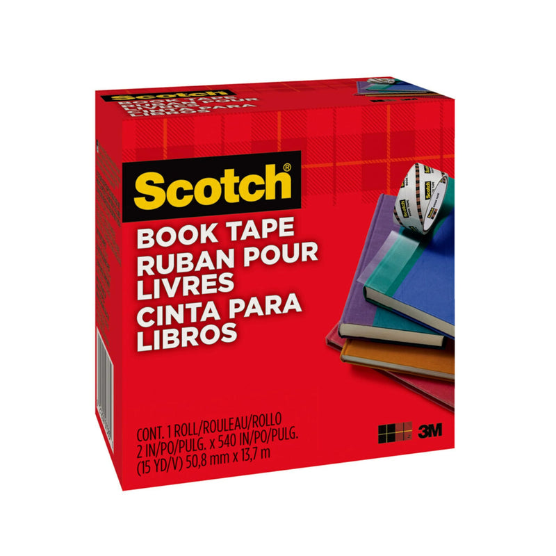 Scotch Book Tape, 2 in x 540 in, Excellent for Repairing, Reinforcing Protecting, and Covering (845) 1