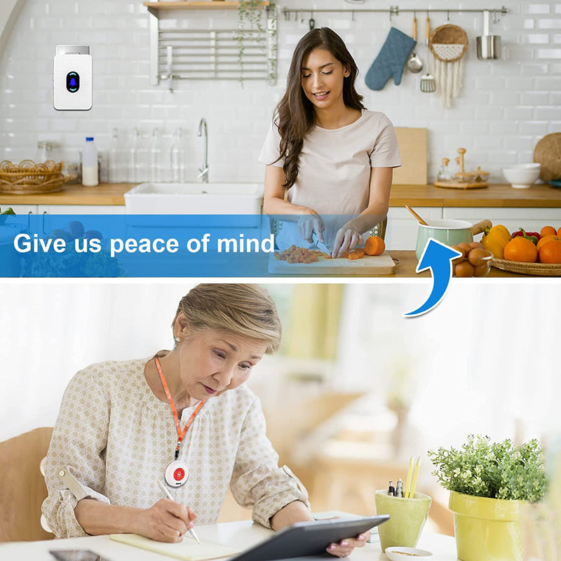 Daytech Wireless Caregiver Pager Call Button Elderly