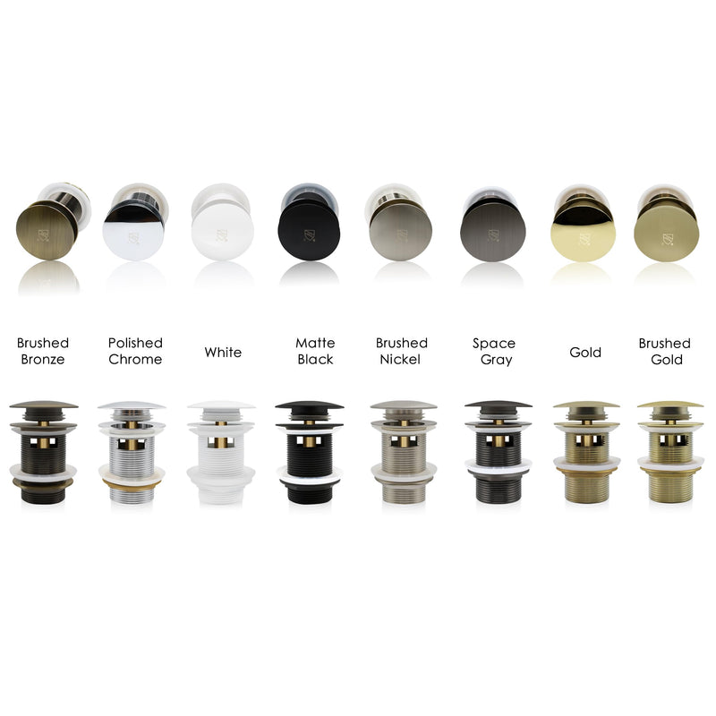 FerdY Pop-up Drain for Freestanding Bathtub, Polished Chrome Finish, cUPC Certification, Freestanding Bathtub Drain Stopper