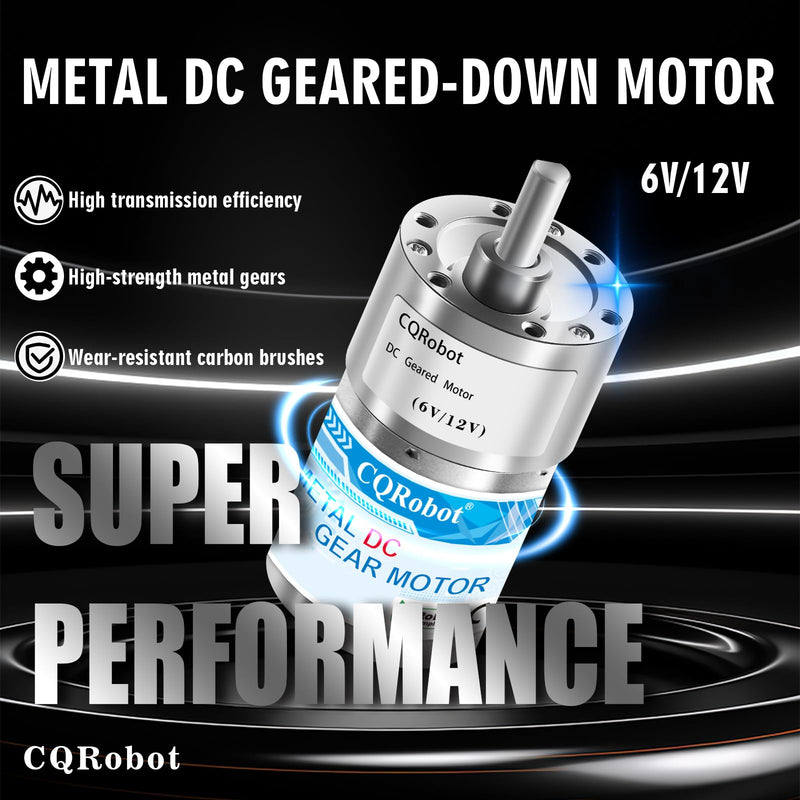 [Australia - AusPower] - 70:1 Metal DC Geared-Down Motor 37Dx54.8L mm 6V or 12V with Mounting Bracket Kit. 6V-5W-75RPM-15 kg.cm(208 oz.in), 12V-10W-150RPM-27 kg.cm(375 oz.in), D-Shaped Output Shaft Long 16mm. 70:1 6V/12V 