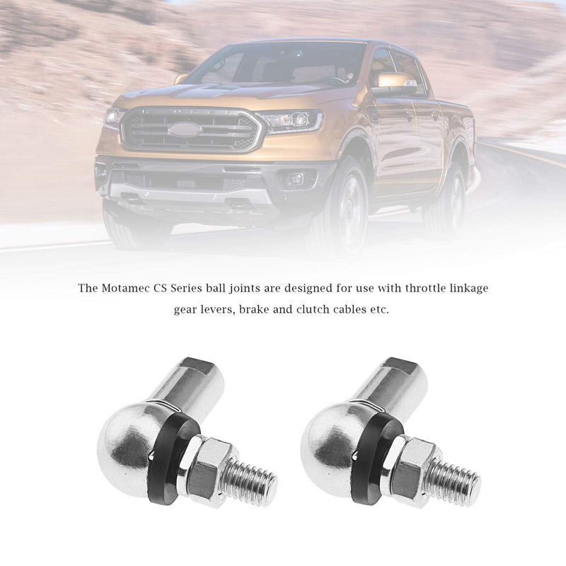 [Australia - AusPower] - 4Pcs Angle Linkage Ball Joint Kit, with Spring Clip Dust Seal CS DIN 71802 Gear Linkage Replacements M10 (RH) 