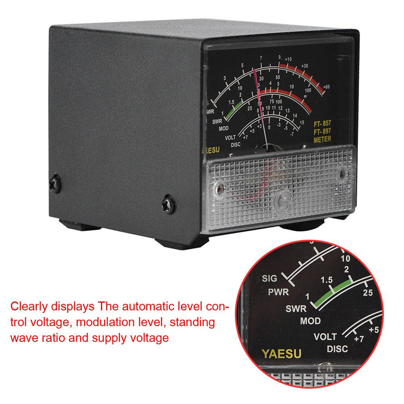 [Australia - AusPower] - External S Meter SWR Power Meter Receive Display Multi-Function Expansion Meter for Yaesu FT-857/ FT-897 