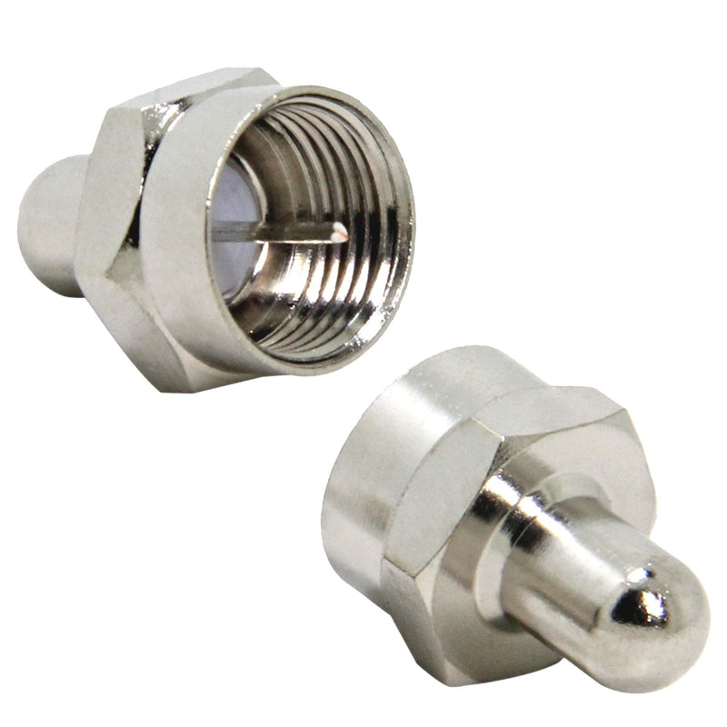 [Australia - AusPower] - Coax Cap Cover, 75 Ohm Terminator, 10-Pack, Coax Terminator Caps for Ports on Splitter, AMP, Coaxial Cable, TV Antenna, Wall Plates, Booster 