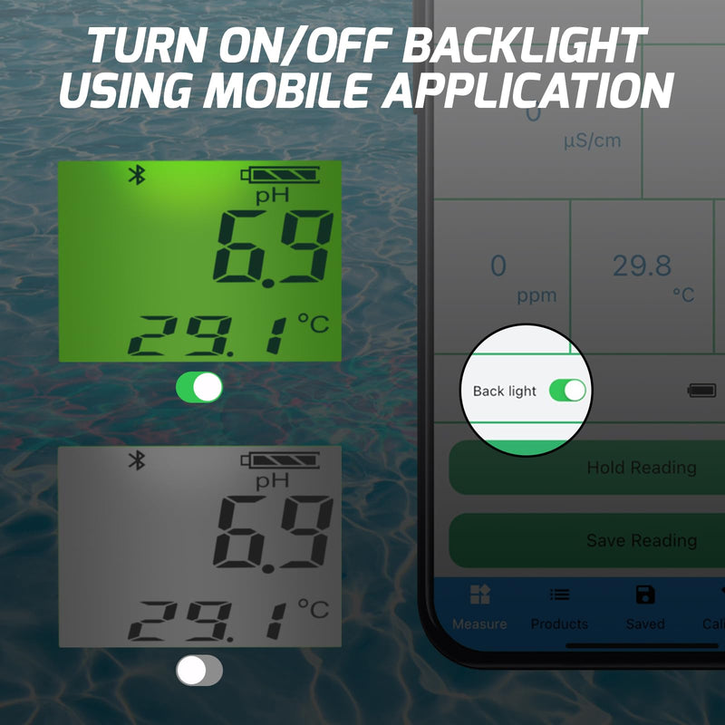 [Australia - AusPower] - 6-in-1 Digital Floating Water Monitor with Bluetooth | Real-Time pH, EC, ORP, Chlorine, Salinity & Temperature Testing | 1000 Data Records, Waterproof IP67, Easy Calibration, 24-Hour Monitoring 