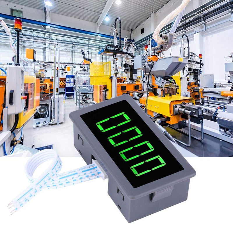 [Australia - AusPower] - 4 Digital LED Tachometer RPM Speed Meter+Hall Proximity Switch Sensor NPN DC 8-24V 40mA 10-9999RPM for Lathes Conveyor Belts RPM Speed Measurement(Green) 
