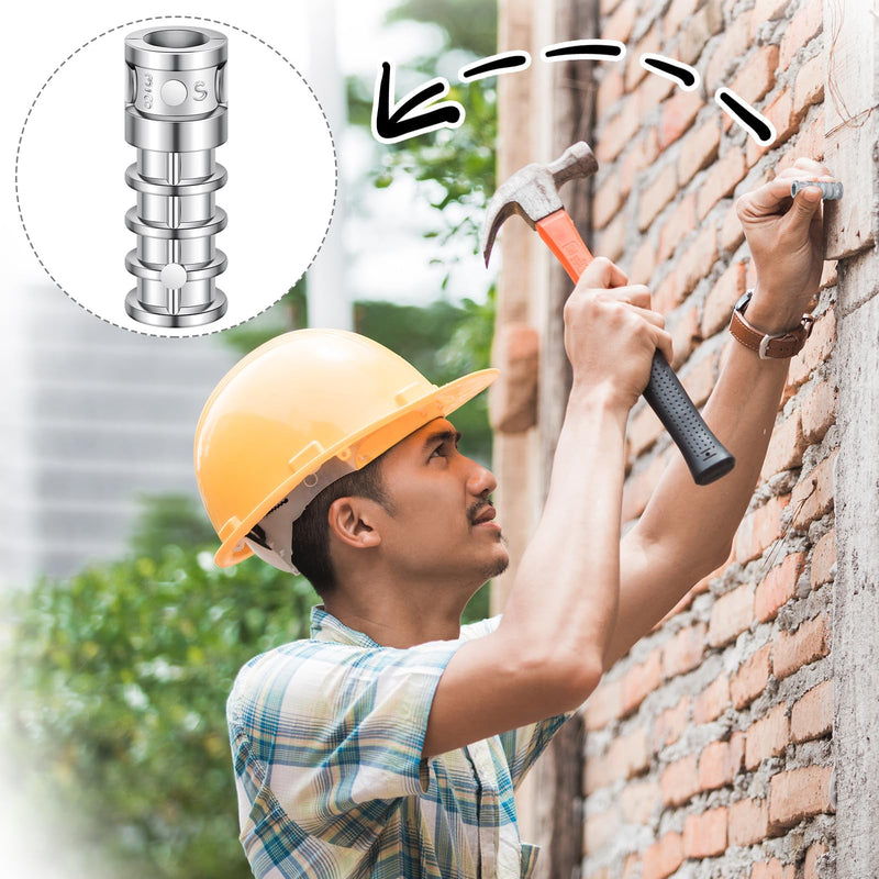 [Australia - AusPower] - 25 Pcs 3/8 x 1-3/4" Lag Shield Concrete Anchors Short Lag Screw Cinder Block Masonry Anchors Hole, Zinc Alloy 
