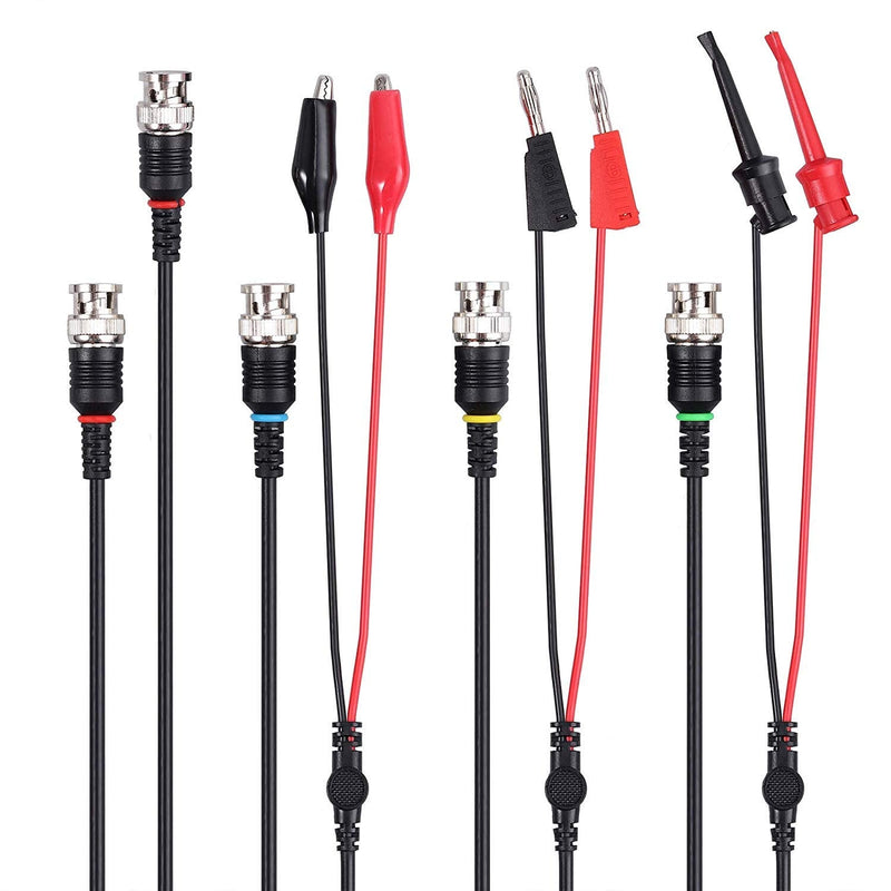 [Australia - AusPower] - Universal Oscilloscope Probe with Accessories Kit 200MHz Oscilloscope Clip Probes with BNC to Minigrabber Test Lead Kit 