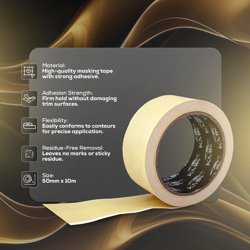 KMK 9101 K-Trim - 50mm x 10m | Professional Automotive Edging Tape for Clean and Precise Masking