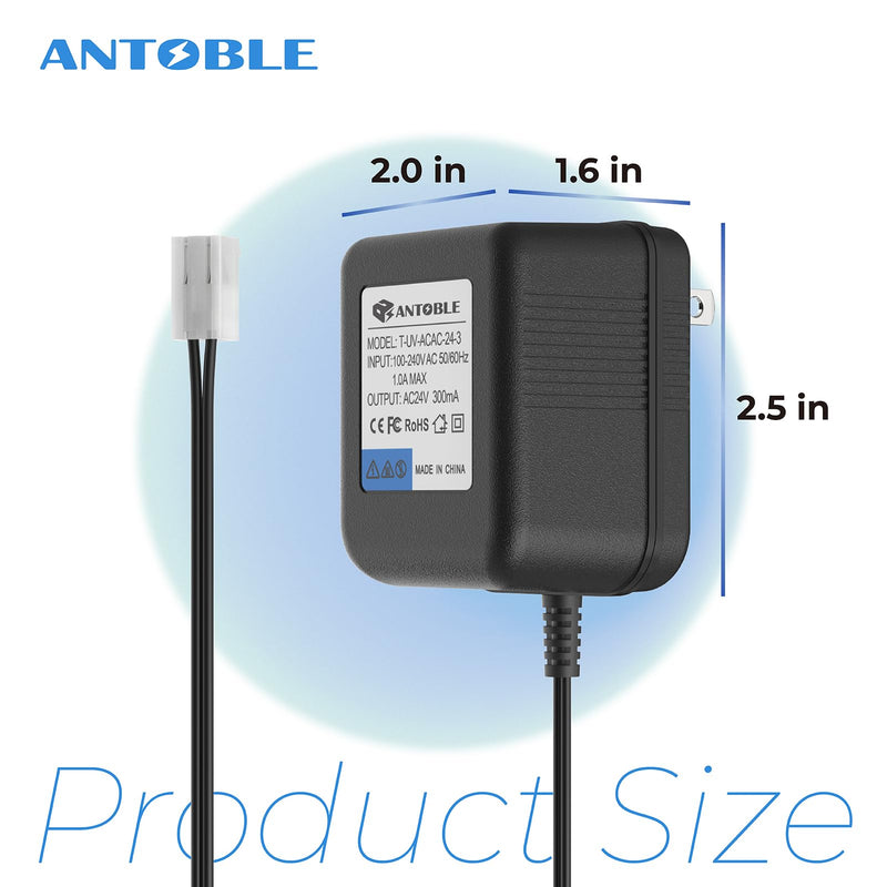[Australia - AusPower] - ANTOBLE Sprinkler System Power Supply Transformer 24V 300mA Irrigation Timers System Power Cord Replacement Part AC Adapter Charger Indoor Sprinkler Controller Irrigation System Accessories 