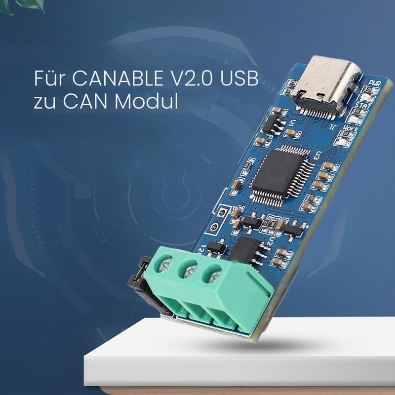 SEAFRONT USB to CAN Module Type C Power Supply Converter Adapter for CAN 2.0A CAN 2.0B CAN FD Protocol Bus Analyzer V2.0 LED Display High Performance