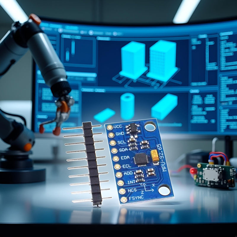 [Australia - AusPower] - 1Pc Blue IIC I2C SPI MPU6500 MPU-6500 6-Axis Gyroscope Accelerometer Sensor Module Replace MPU6050 with Pins GY-6500,Acceleration Sensors Industrial and Scientific 