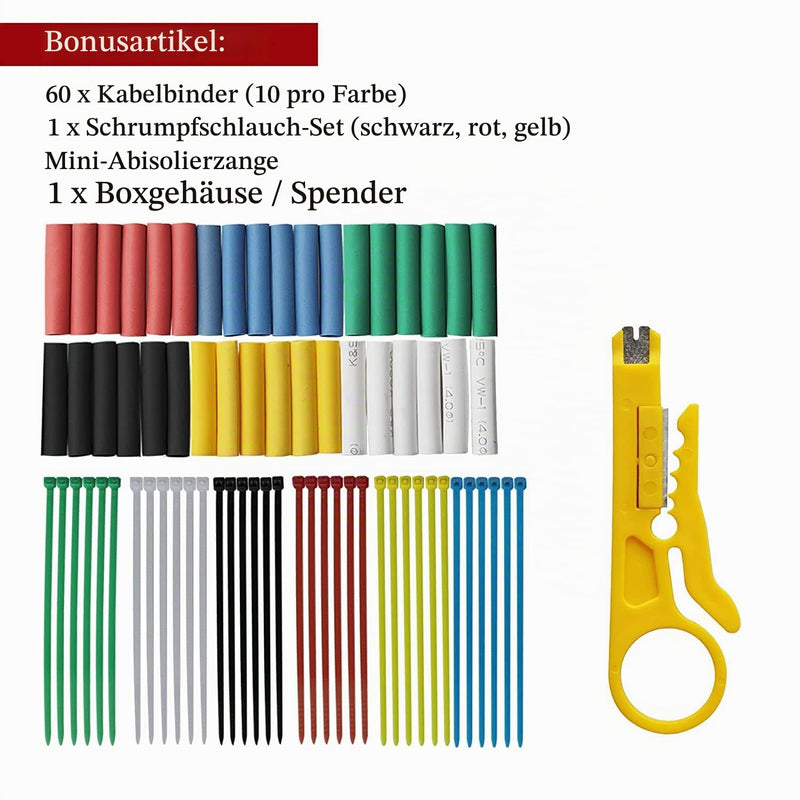 Xinwang 16AWG 1.3mm² Silicone Cable Set, 6 Colours, 4 m Each Colour | Flexible tinned copper wire for electronics, RC models, LED, lamps and DIY enthusiasts 16AWG(1,3 mm²/4M)-Silikon