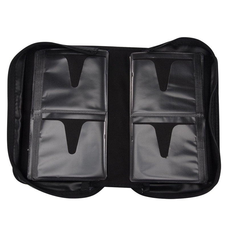 [Australia - AusPower] - 128 Capacity CD/DVD case Wallet, Storage,Holder,Booklet by Rekukos（Black） 128 Black 