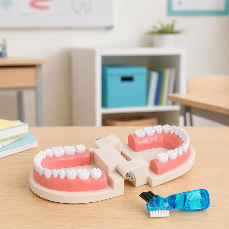 Dental Model, Dental Model with Toothbrush, Standard Dental Study Model, Teeth for Dental Teaching, Toothbrush Demonstrations | Standard Dental Study Model, Teeth for Dental Education, Toothbrush Demonstrations