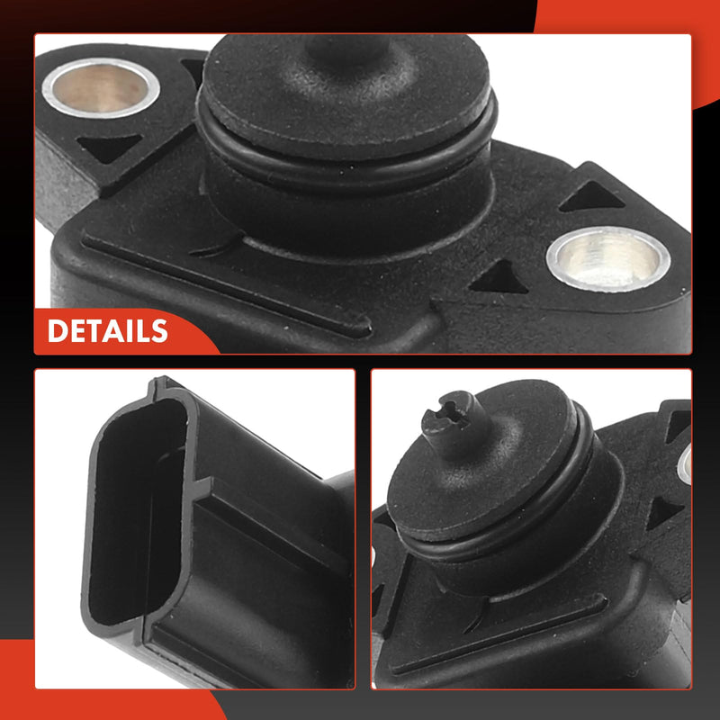 A-Premium Manifold Absolute Pressure Map Sensor Compatible with Chevrolet Tracker 2001-2004 Suzuki Aerio 2002-2007 Grand Vitara 2001-2007 XL-7 2002-2009