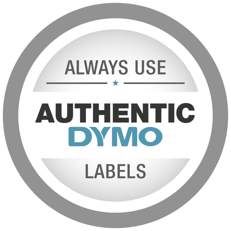DYMO Rhino Industrial Vinyl Labels 1/2" Black Print on White Tape Black on White 1/2" (12MM)