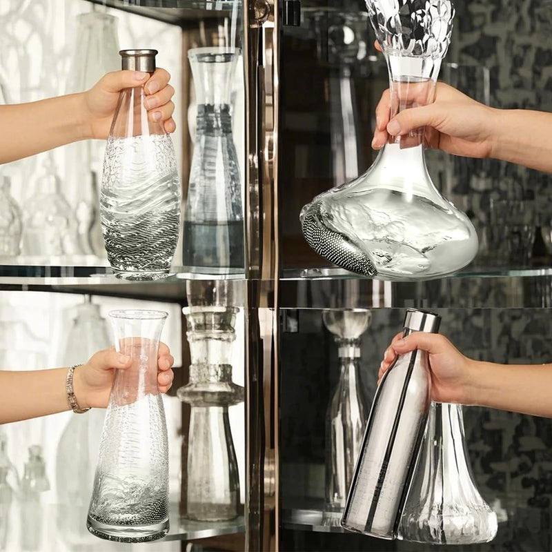 [Australia - AusPower] - Cleaning Beads – 1000 Balls Stainless Steel Cleaning Balls, Nut Milk Bag 8 x 10 cm, for Cleaning Carafes, Decanters, Vases or Bottles (Filter Bag + Cleaning Pearls) 