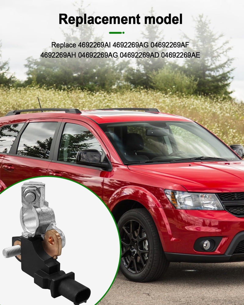 Battery Current Voltage Temperature Sensor Fit for Dodge Challenger Charger Journey RAM 1500 2500 3500 Jeep Wrangler Cherokee Chrysler 200 300 Fiat 500 2011-2019 Replace 4692269AI 4692269AG 4692269AH