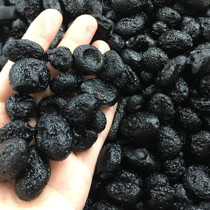 [Australia - AusPower] - Unique Stones, Natural Stone Meteorite Black Tektite Specimen 6Pcs 