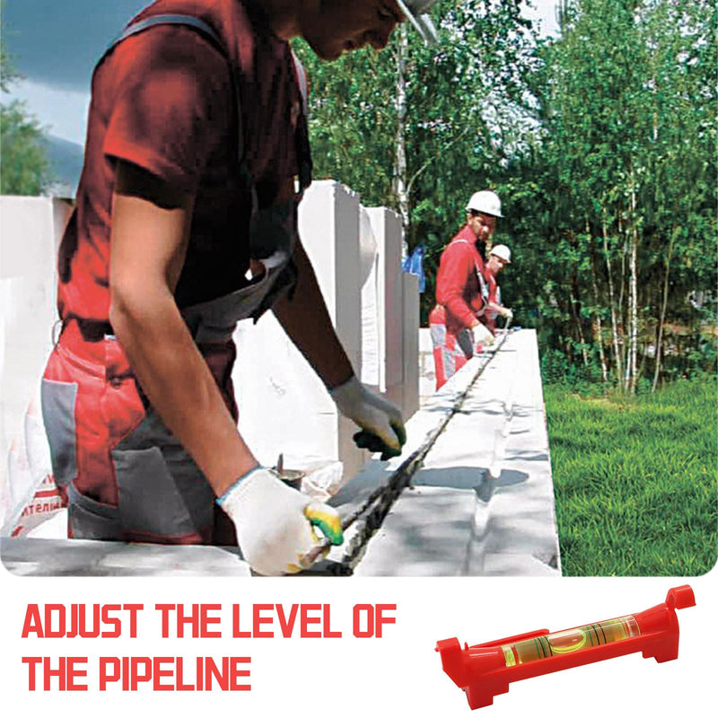 [Australia - AusPower] - LAINIKE Pack of 8 String Spirit Level, Red Line Line, Line Guide, Professional String Spirit Level, Small Cord Spirit Level, for Masonry, Plumbing, Gutter Work Red (Line Spirit Level) 