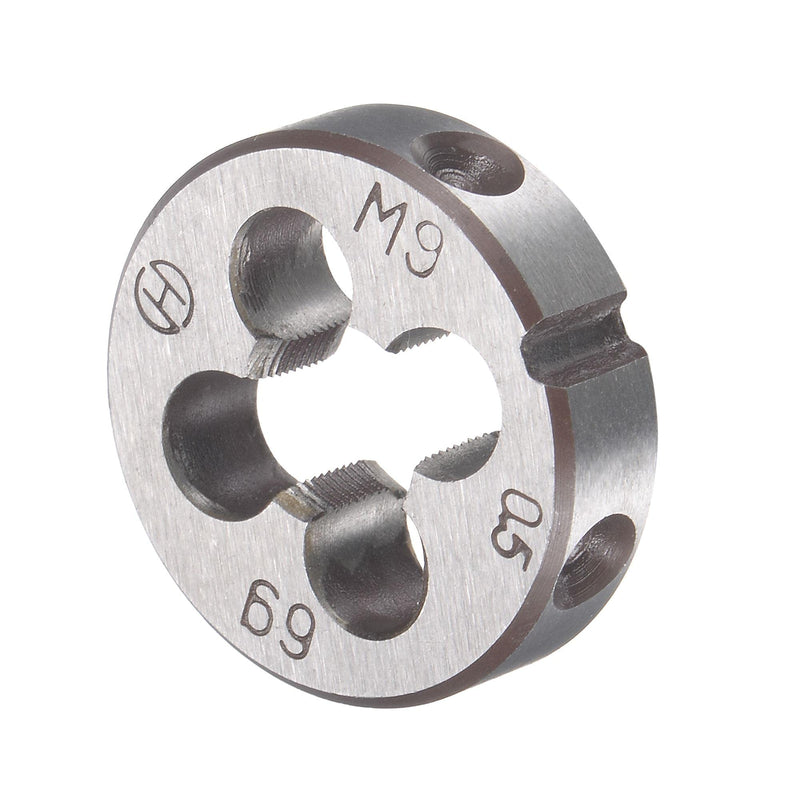 [Australia - AusPower] - uxcell M9 x 0.5mm Metric Tap and Die Set, Machine Thread Screw Tap with Round Threading Die, Tap & Die Kit for Nut Screw Bolt Thread Repair 