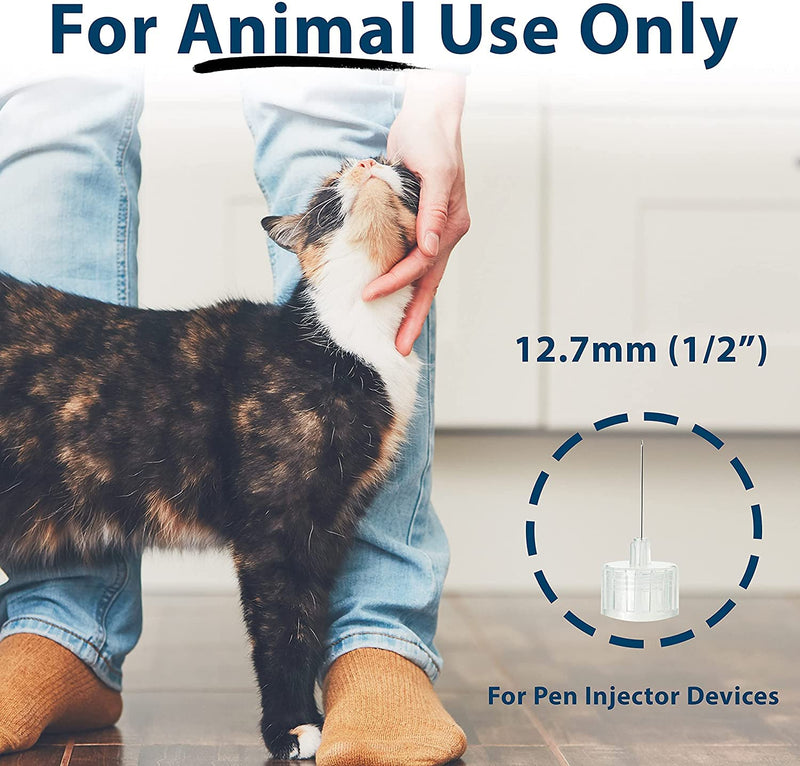 [Australia - AusPower] - UltiCare VetRx UltiGuard Safe Pack Pet Pen Needles and Sharps Container 12.7mm (1/2”) 29G 100ct 