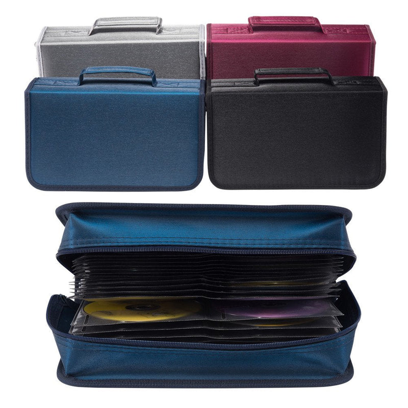 [Australia - AusPower] - 128 Capacity CD/DVD case Wallet, Storage,Holder,Booklet by Rekukos（Black） 128 Black 
